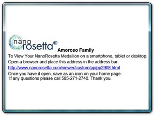 Click below to get to link:
Amoroso Sample 